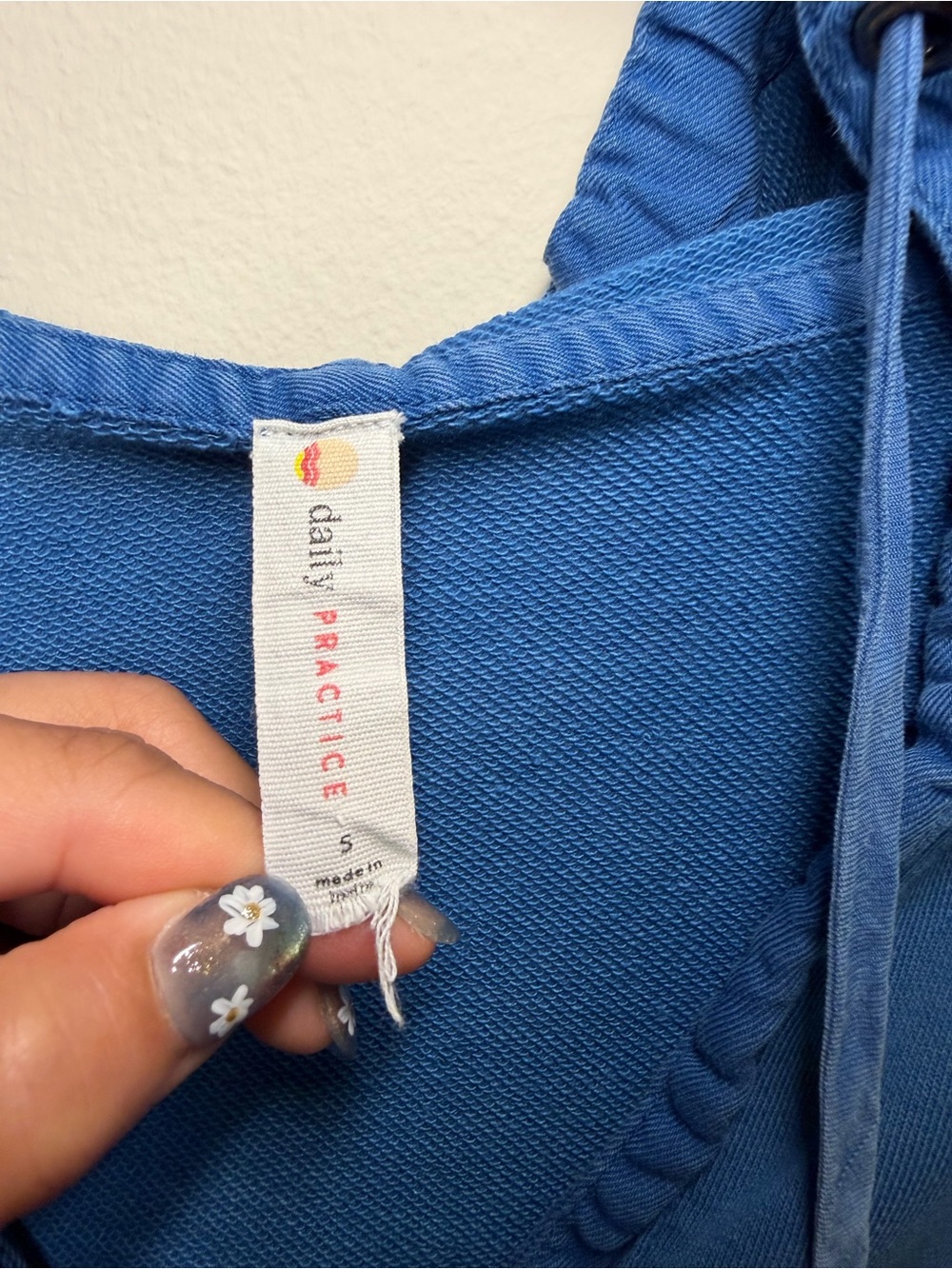 Anthropologie Daily Practice The Sapphire Hoodie Sweatshirt - Picture 6 of 11